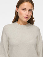VINIKOLINA O-NECK L/S KNIT TOP - NO