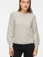 VINIKOLINA O-NECK L/S KNIT TOP - NO