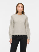 VINIKOLINA O-NECK L/S KNIT TOP - NO