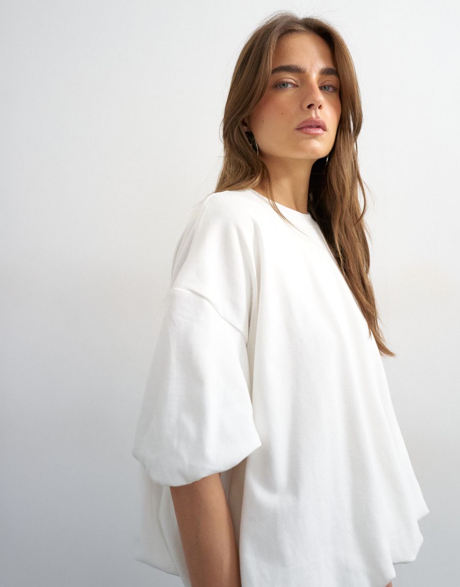 TSMANDY BUBBLE HEM TEE JRS