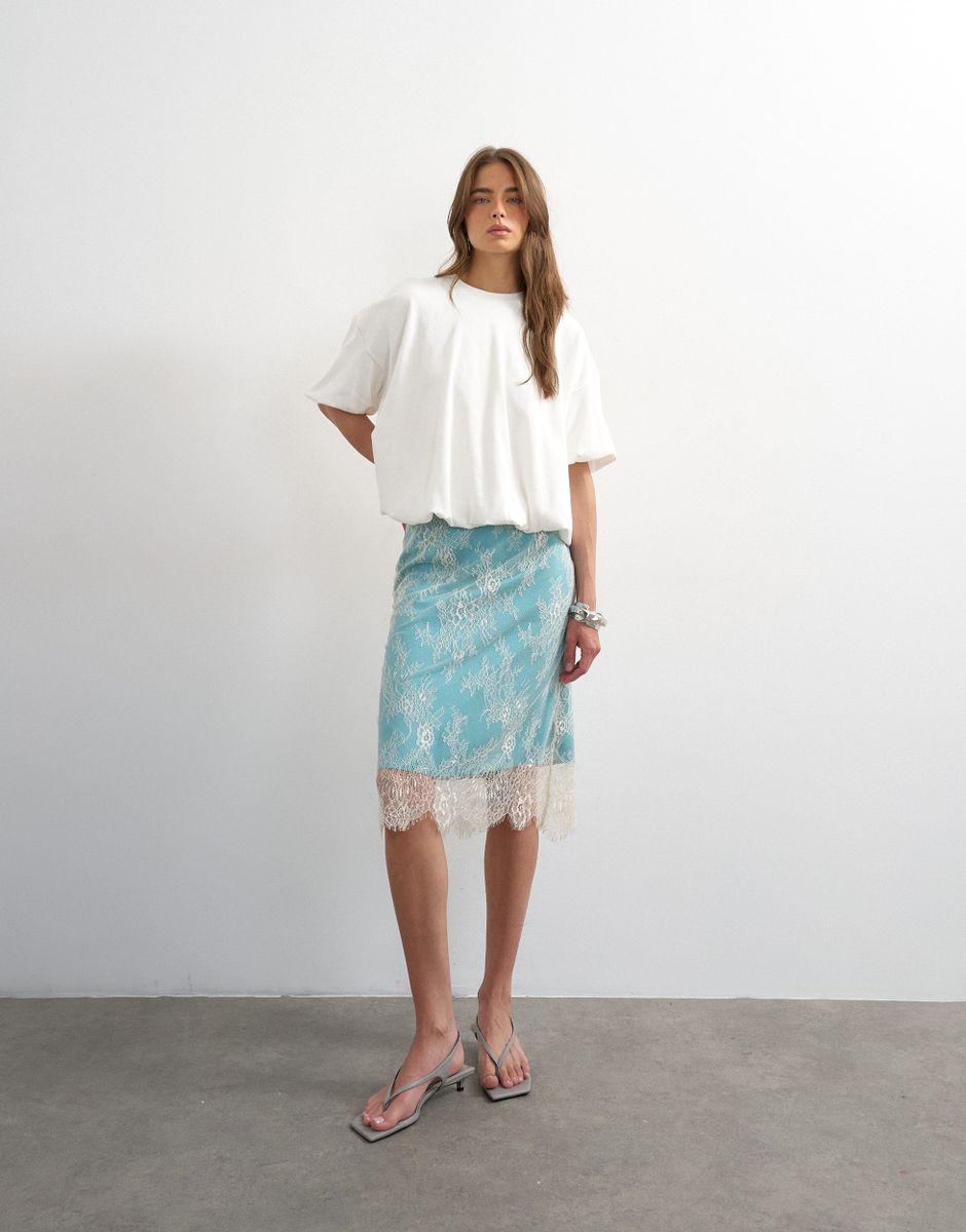 TSMANDY BUBBLE HEM TEE JRS