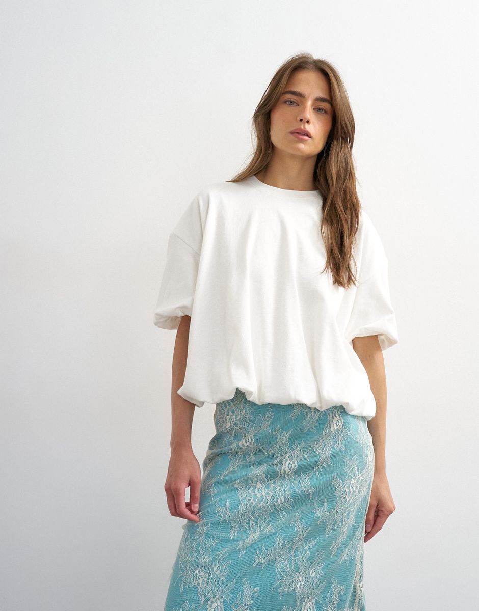 TSMANDY BUBBLE HEM TEE JRS