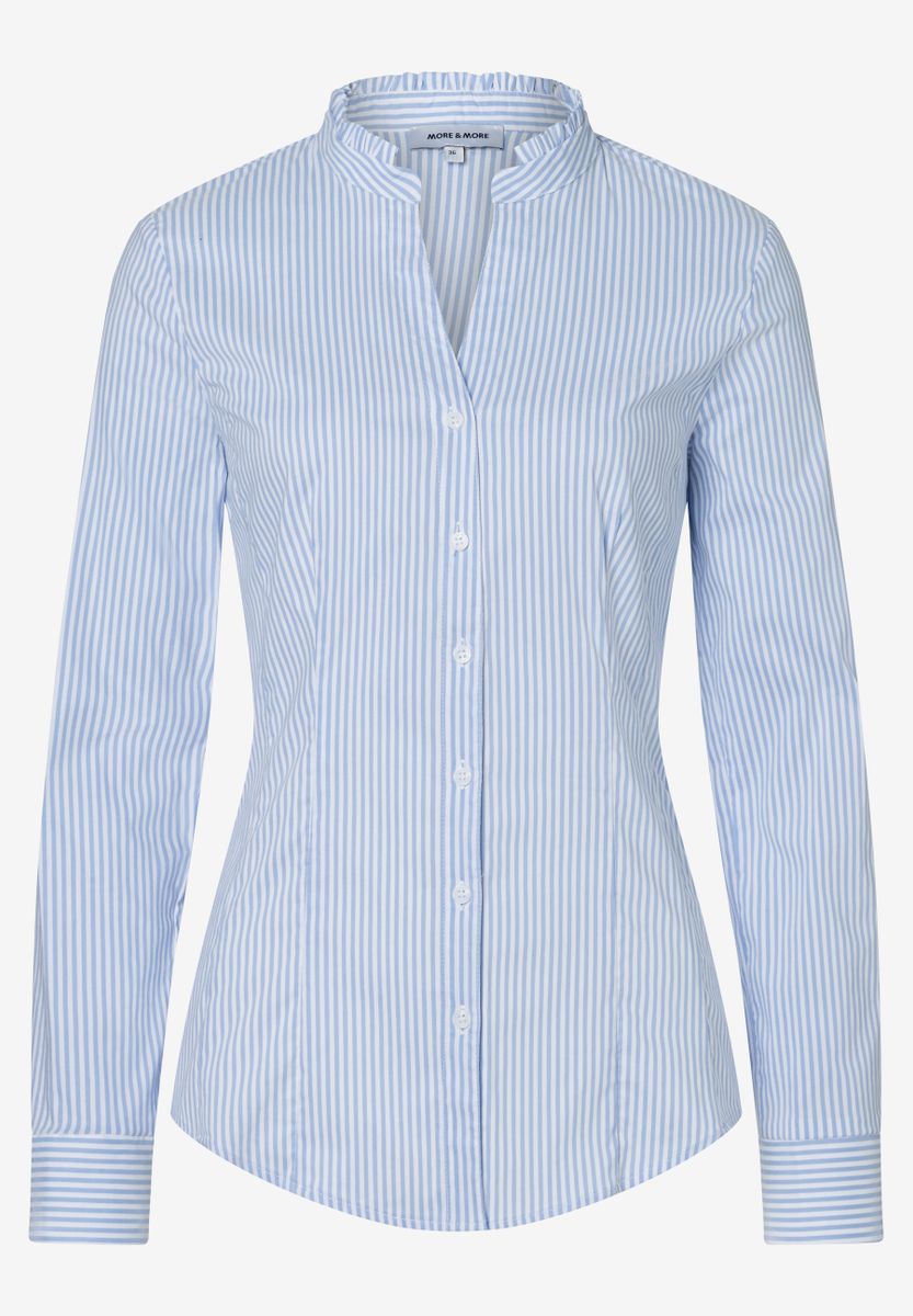 Striped Cotton Stretch Blouse