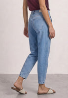 High Waist Barrel Leg Jeans im Loose Fit