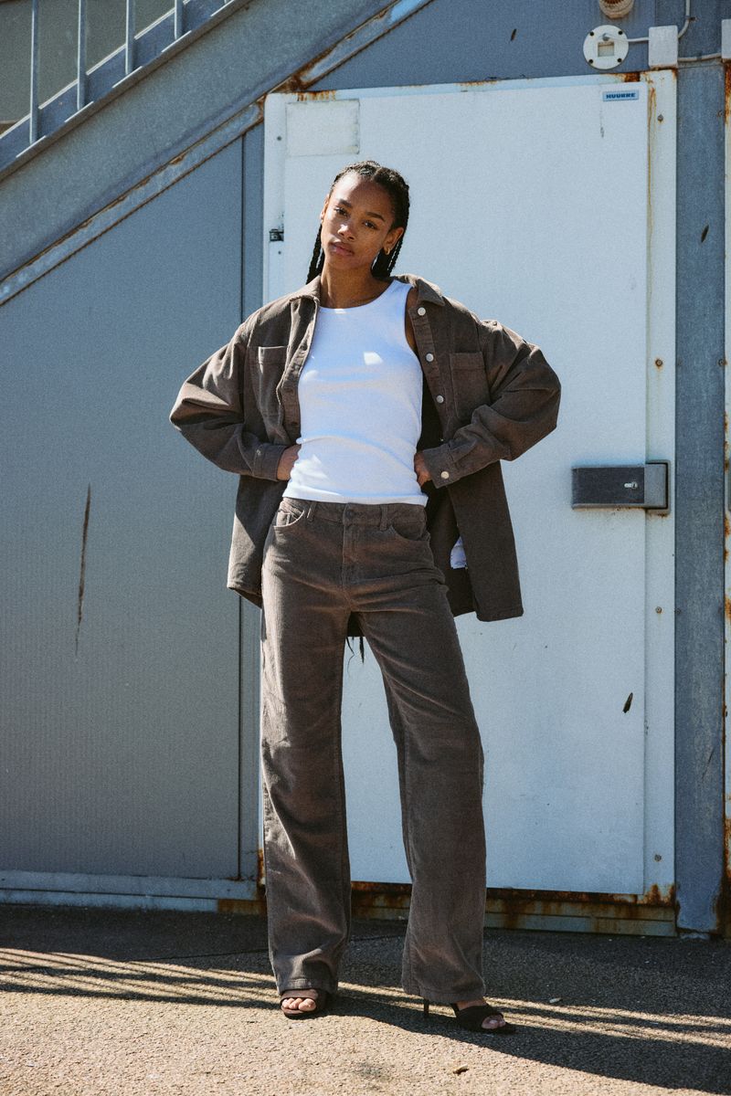 NMYOLANDA MW WIDEJEANS CORDUROY NOO