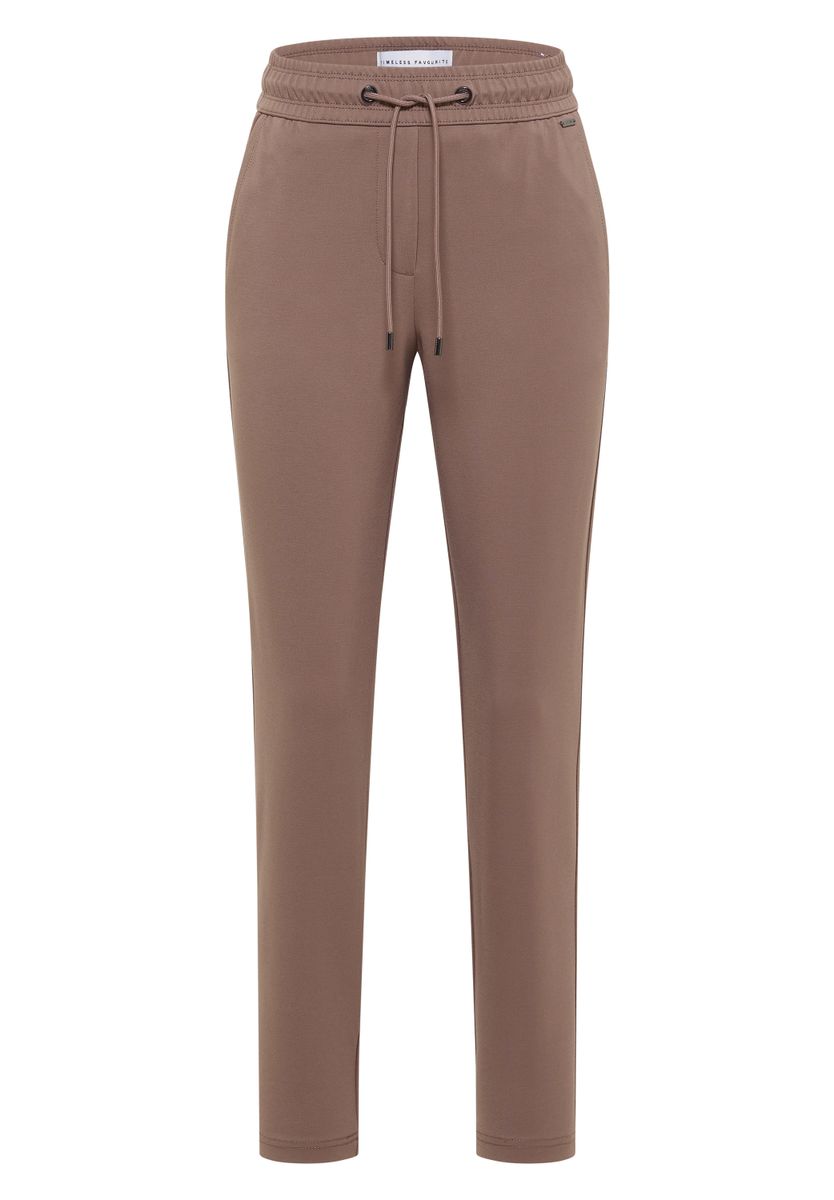 Mid Waist Slim Leg Hose im Casual Fit