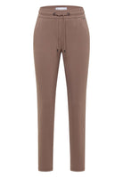 Mid Waist Slim Leg Hose im Casual Fit