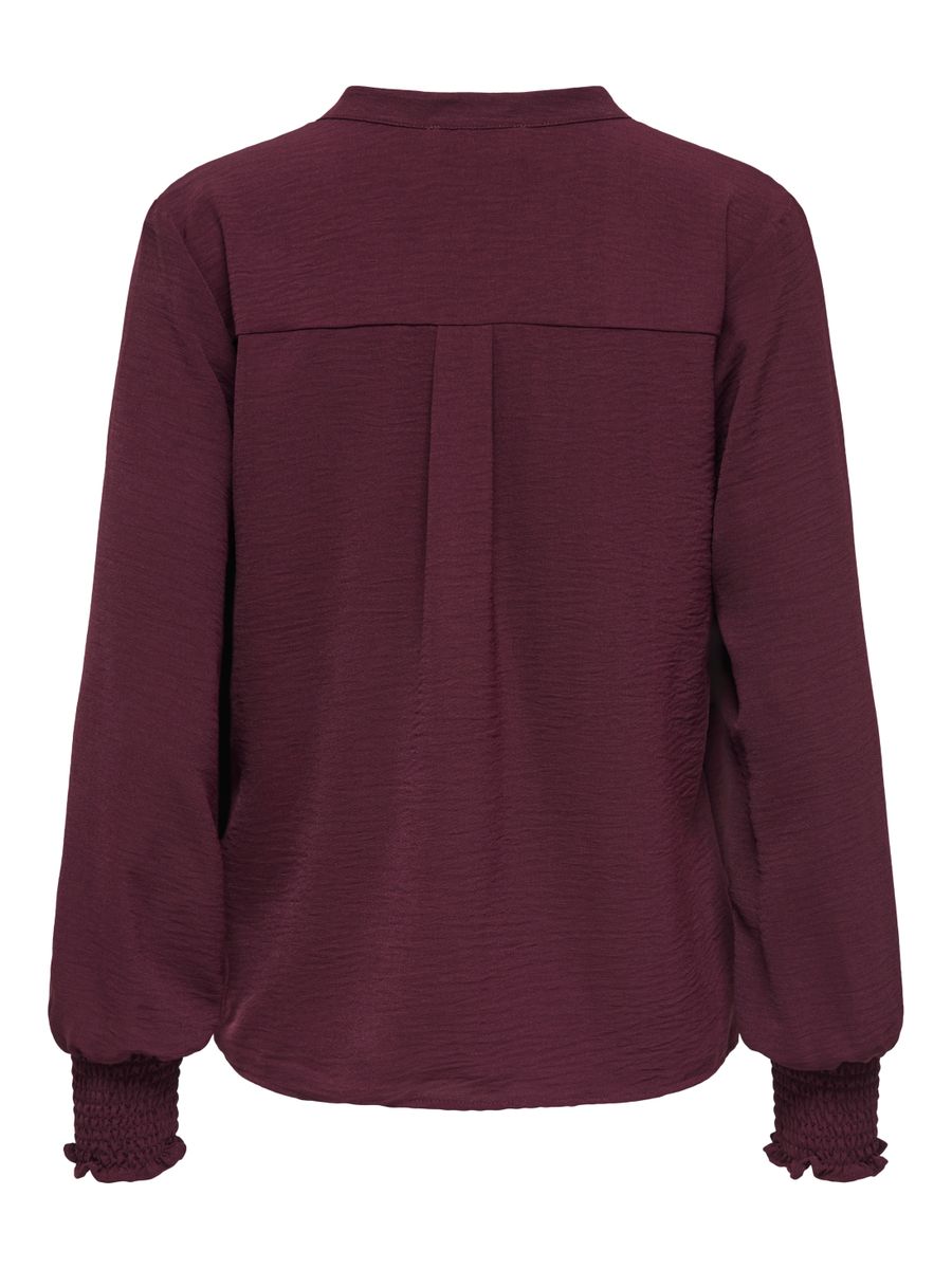 ONLMETTE V-NECK LS SMOCK TOP NOOS WVN
