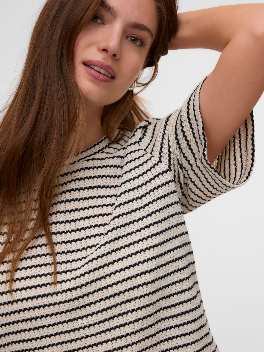 VMOHIA 2/4 O-NECK TOP JRS