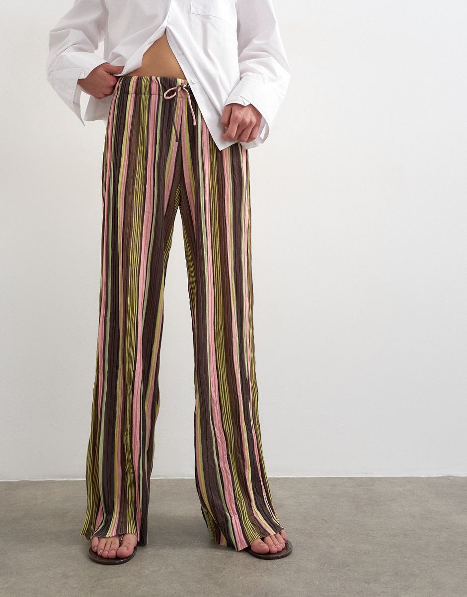 TSMARIE TIE WIDE LEG TROUSERS JRS