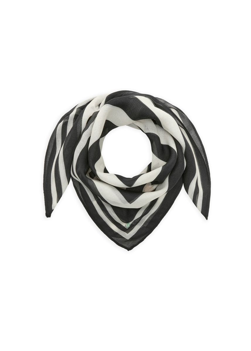 Feines Bandana aus Modalmischung mit Karomuster und OH LA LA-Schriftzug
