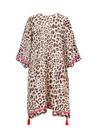 PONCHO VISCOSE LEO WITH CONTRAST LI