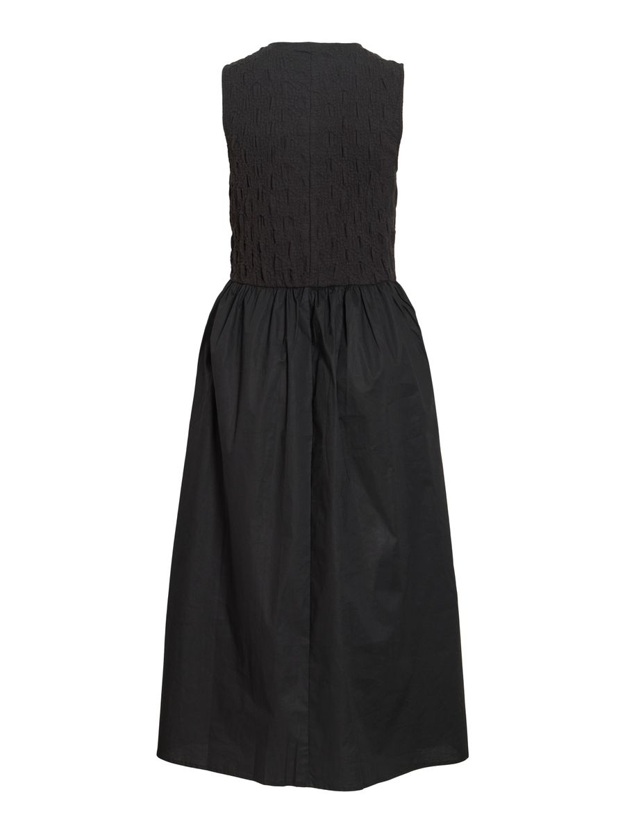 VICARLA O-NECK S/L MIDI DRESS