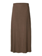 SLWVIVA HW ANKLE LINEN BLEND SKIRT