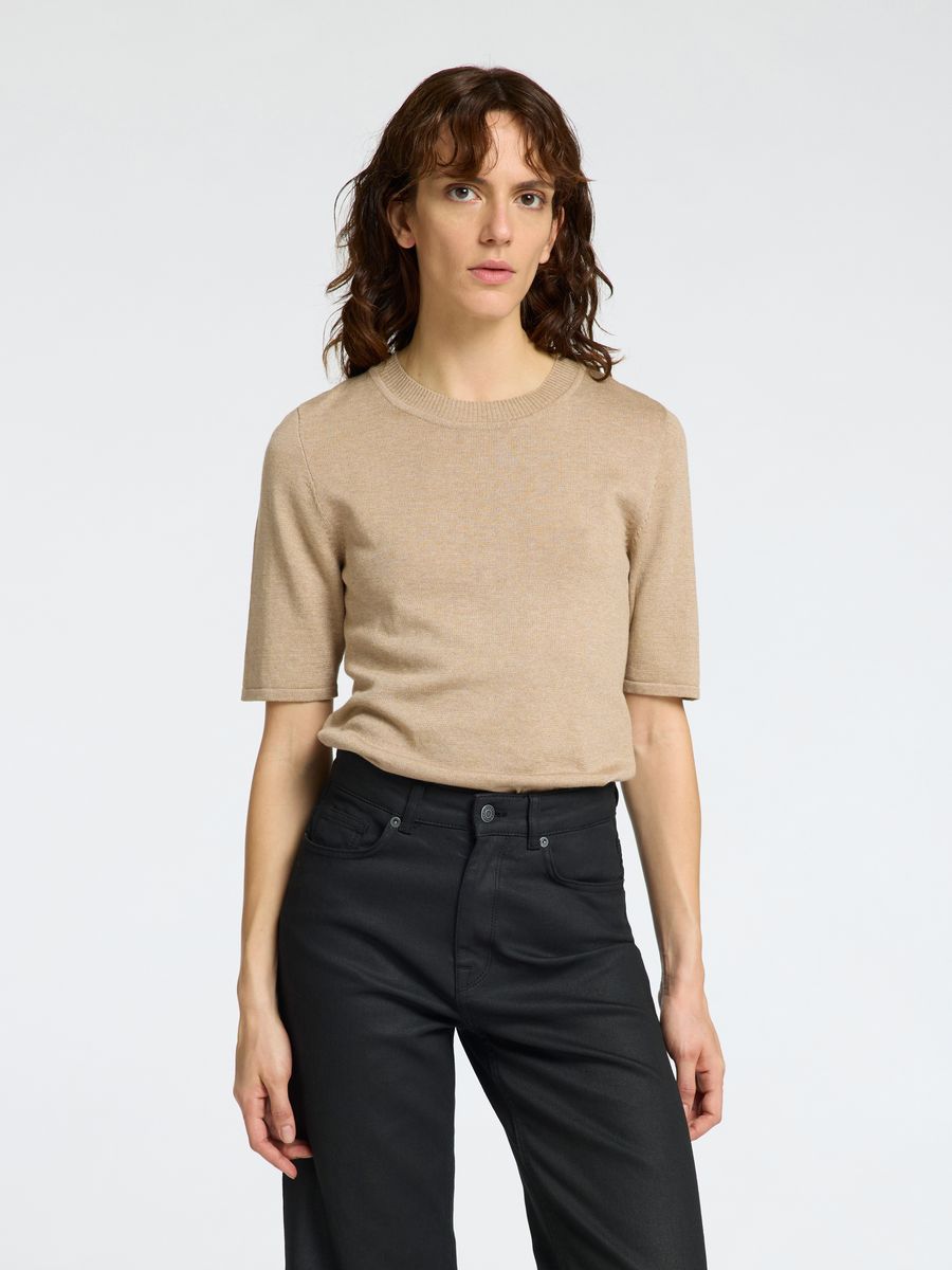 SLFLURA 2/4 KNIT O-NECK
