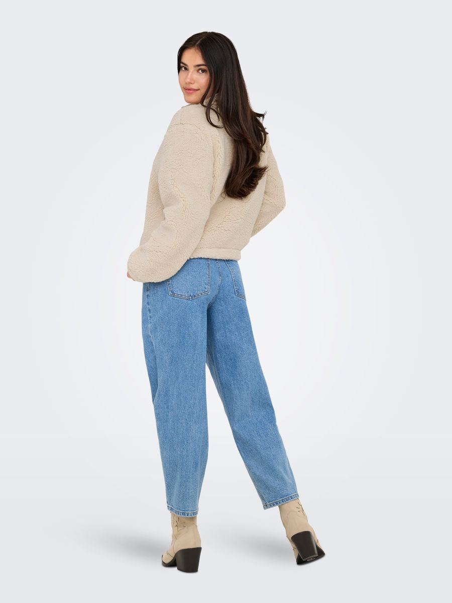 ONLNEW DALLAS L/S HIGHNECK ZIP SWT NOOS
