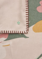 Kaschmirweiches Dreieckstuch mit Blumen-Muster