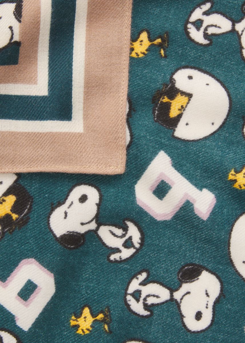 Tuch mit Snoopy- und Woodstock-Motiven