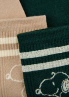 2 Paar Jacquard Socken  (3er-Pack) aus Baumwollmischung  mit Snoopy-Motiv