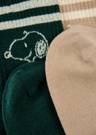 2 Paar Jacquard Socken  (3er-Pack) aus Baumwollmischung  mit Snoopy-Motiv