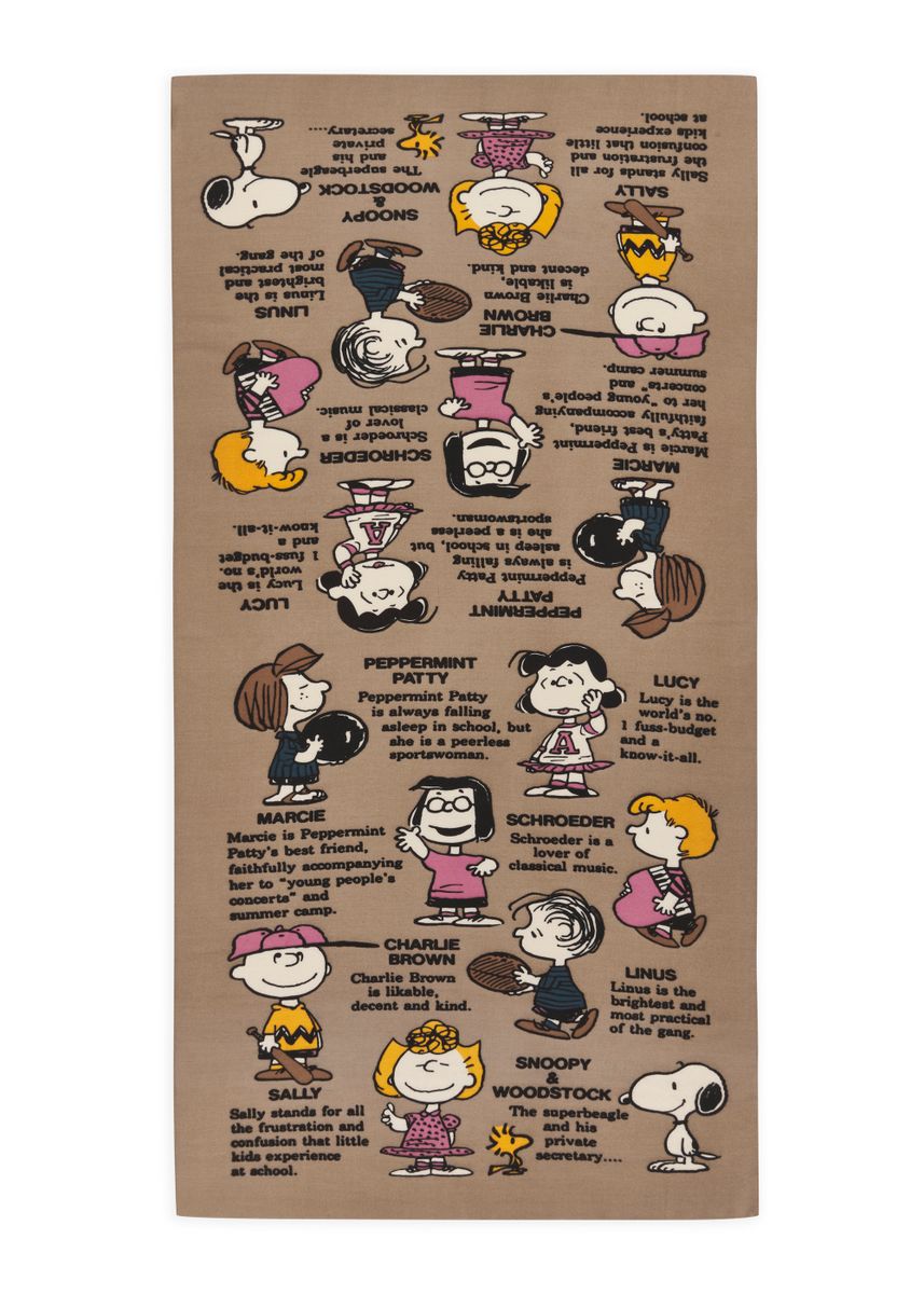Schal mit Peanuts-Charakteren