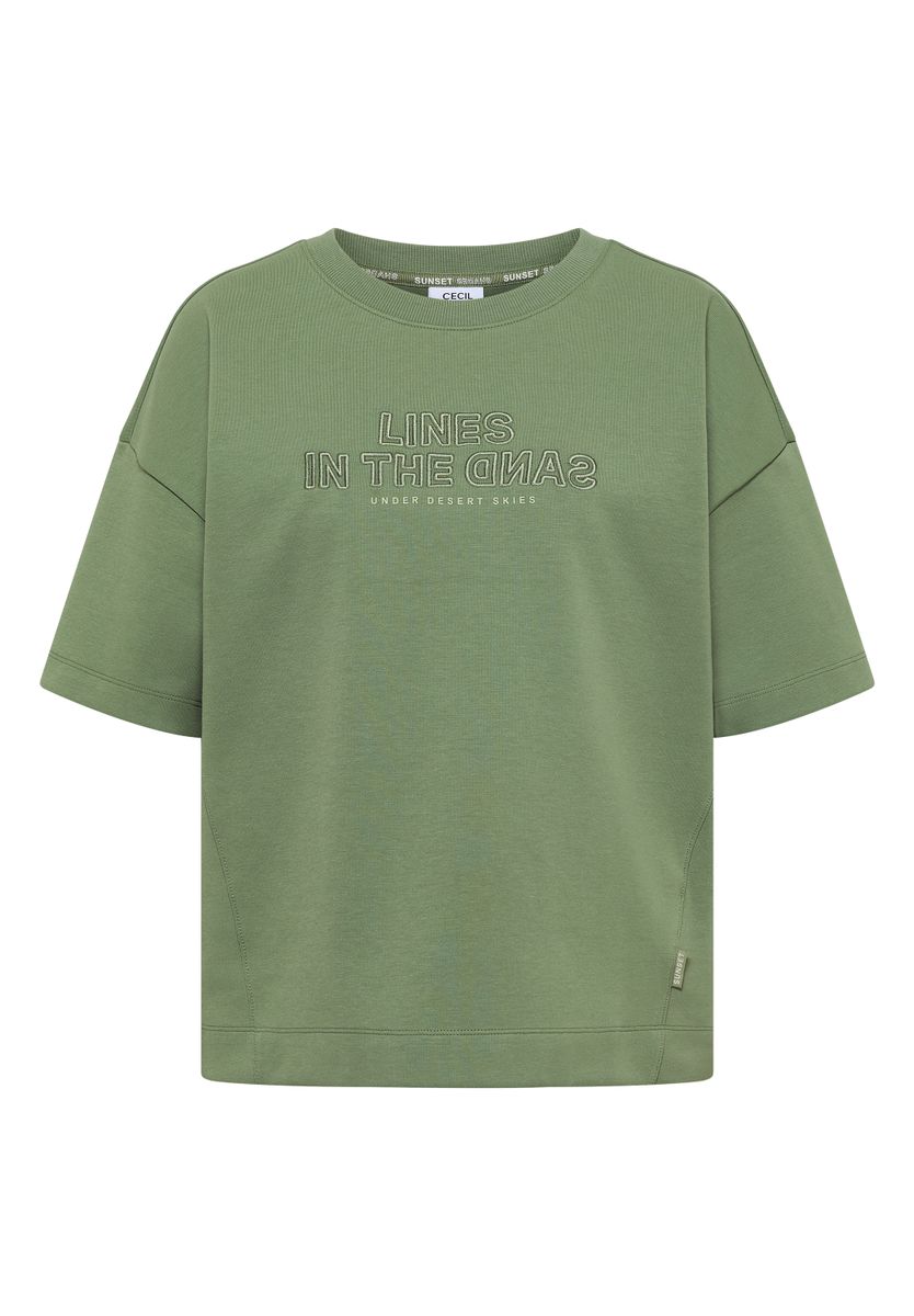 Kurzarm Sweatshirt mit Embroidery