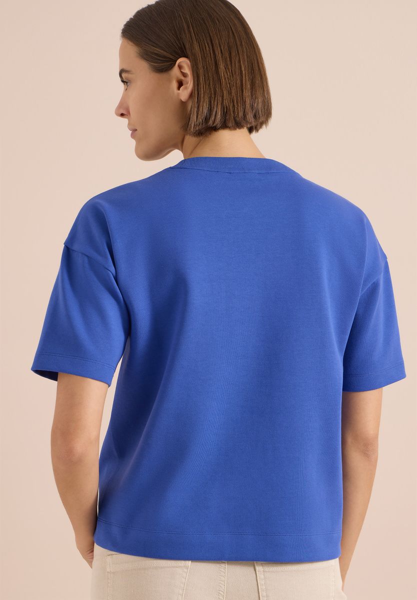 Kurzarm Sweatshirt mit Embroidery