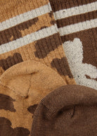 2 Paar Jacquard Socken  (3er-Pack) aus Baumwollmischung  mit Bärenmotiv