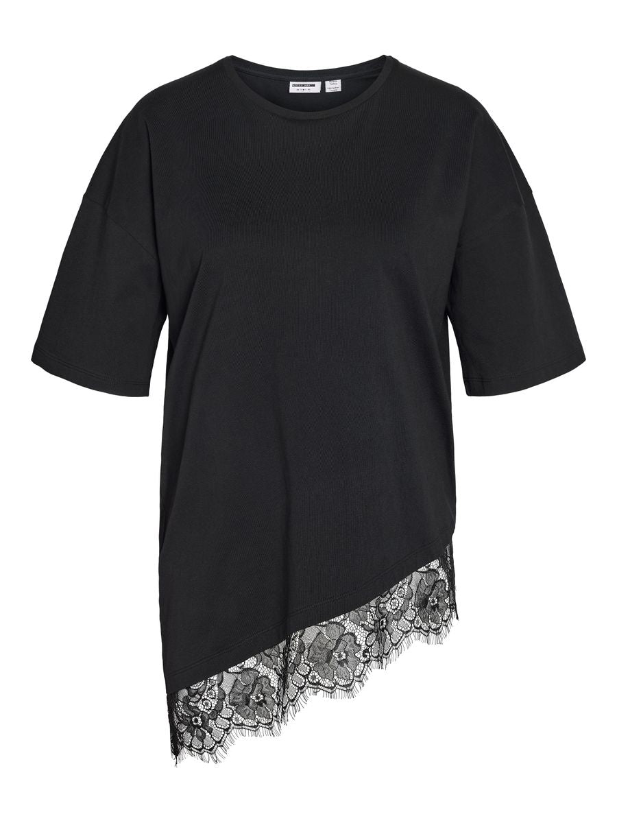 NMEASY LACE DETAIL S/S T-SHIRT /TNT