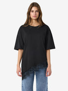 NMEASY LACE DETAIL S/S T-SHIRT /TNT