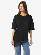 NMEASY LACE DETAIL S/S T-SHIRT /TNT