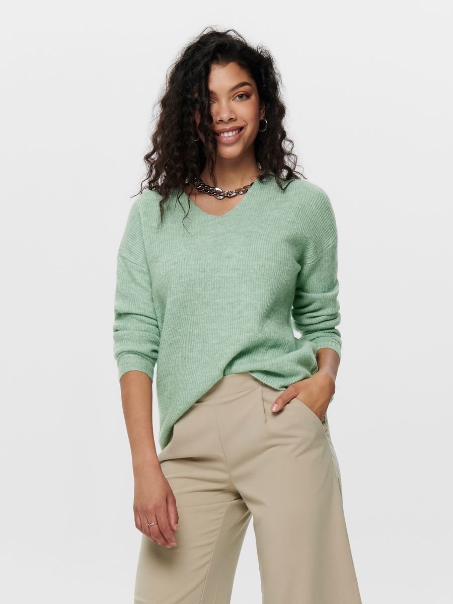 ONLCAMILLA V-NECK L/S PULLOVER KNT NOOS
