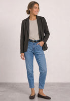 Basic Blazer mit Reverskragen und Dessin