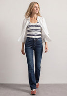 High Waist Bootcut Jeans im Slim Fit