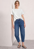 High Waist Barrel Leg Jeans im Loose Fit