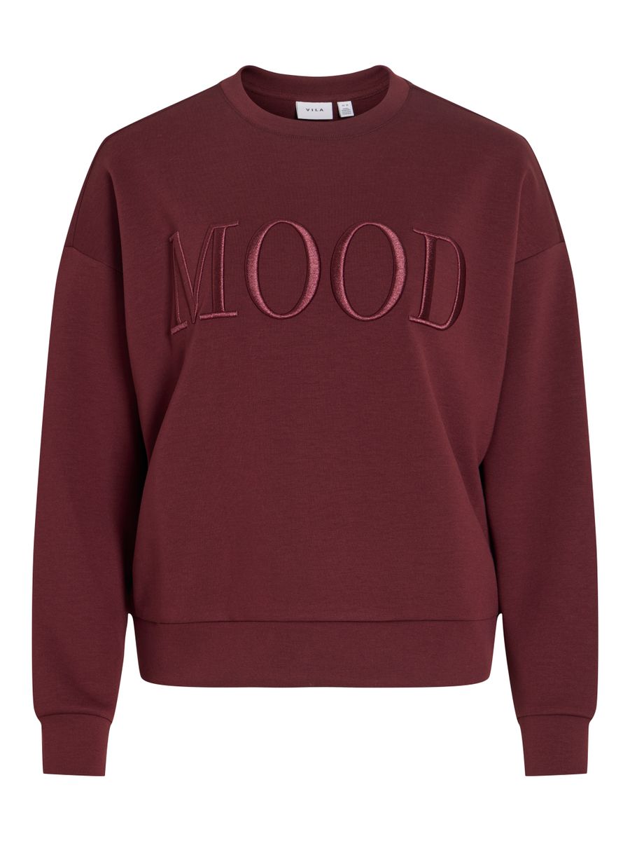 VIREFLECT MOOD EMB L/S SWEAT TOP/R/3