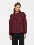 VIREFLECT MOOD EMB L/S SWEAT TOP/R/3