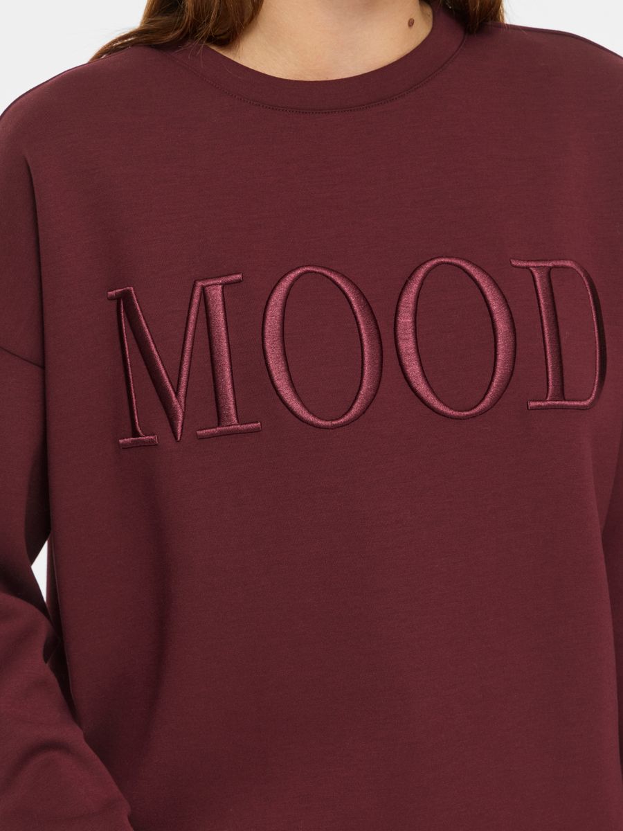 VIREFLECT MOOD EMB L/S SWEAT TOP/R/3