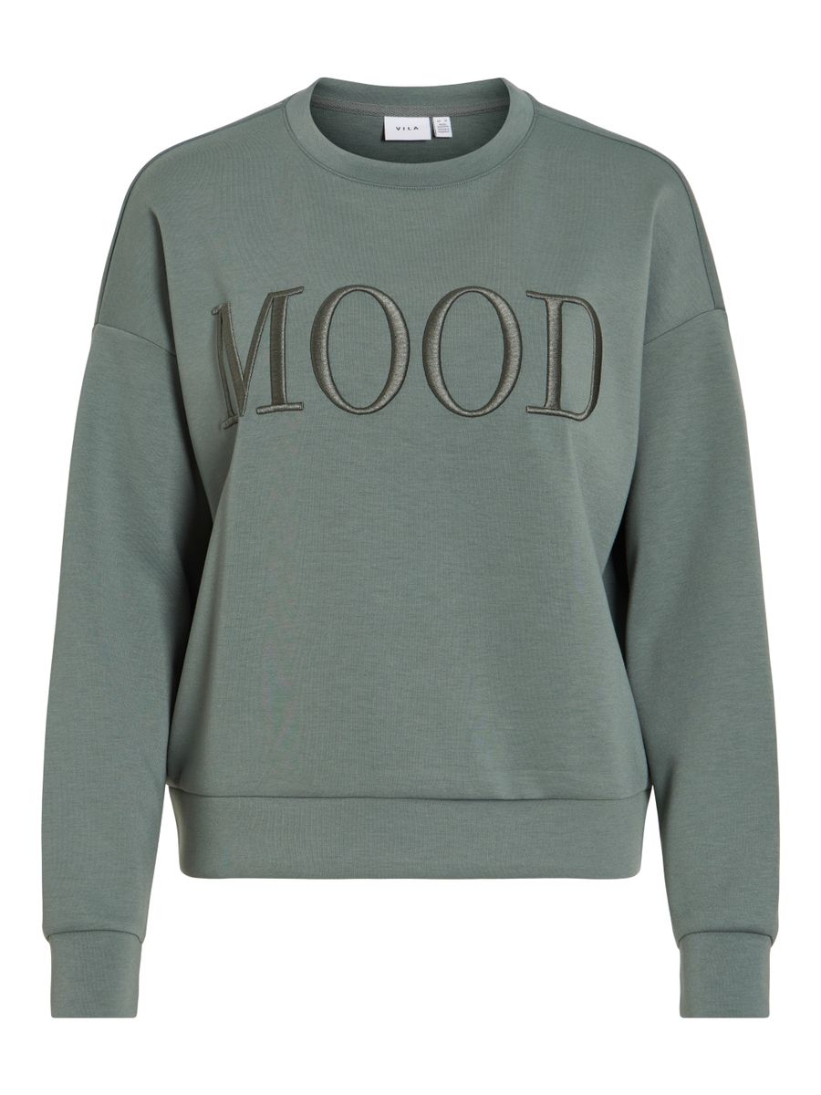 VIREFLECT MOOD EMB L/S SWEAT TOP/R/3
