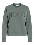 VIREFLECT MOOD EMB L/S SWEAT TOP/R/3