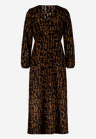 Gemustertes Maxikleid  mit V-Ausschnitt