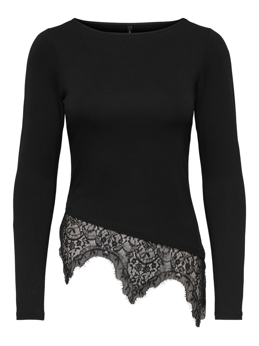 ONLLAILA L/S LACE MIX TOP JRS NOOS