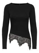 ONLLAILA L/S LACE MIX TOP JRS NOOS