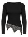 ONLLAILA L/S LACE MIX TOP JRS NOOS