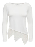 ONLLAILA L/S LACE MIX TOP JRS NOOS