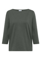 Basic Shirt mit U-Boot-Ausschnitt