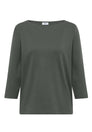Basic Shirt mit U-Boot-Ausschnitt