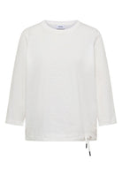 3/4-Arm Shirt mit Rundhals in Unifarbe