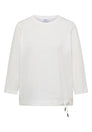 3/4-Arm Shirt mit Rundhals in Unifarbe