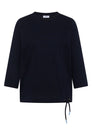 3/4-Arm Shirt mit Rundhals in Unifarbe